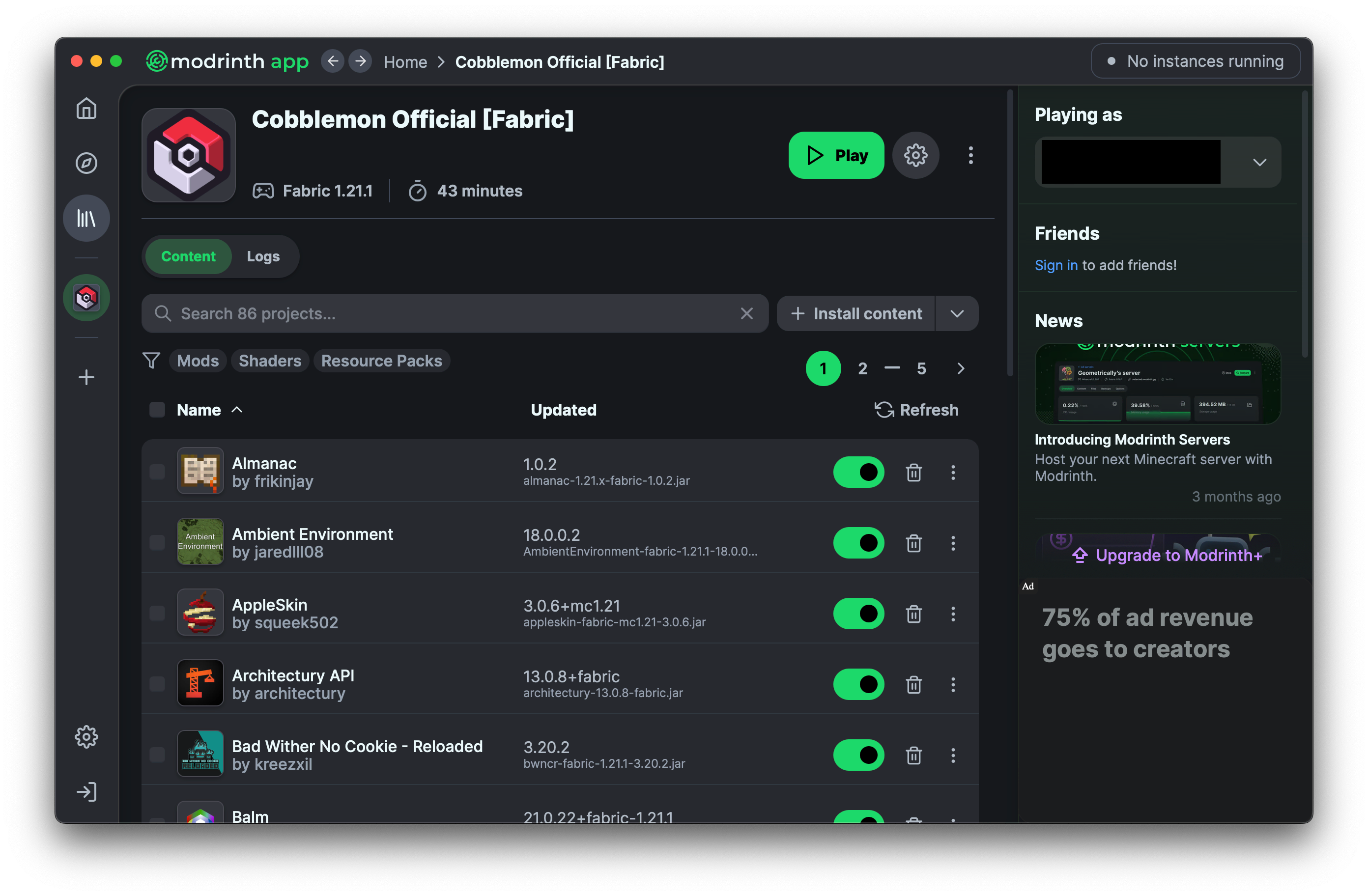 Modrinth App